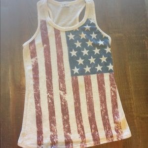 Free Kisses American Flag Tank Size M